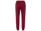 Pantalon de survêtement bordeaux pour femme.