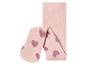 Collants roses à motifs de cœurs