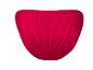 Bas de bikini rouge pour femme avec une texture en relief.