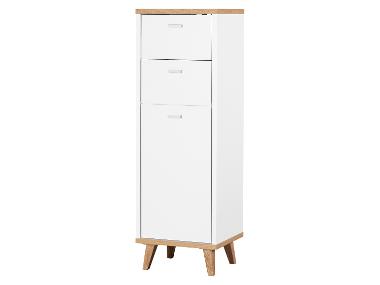 LIVARNO® Meuble pour salle de bains Corfu, 32 x 96 x 28 cm, blanc/imitation chêne
