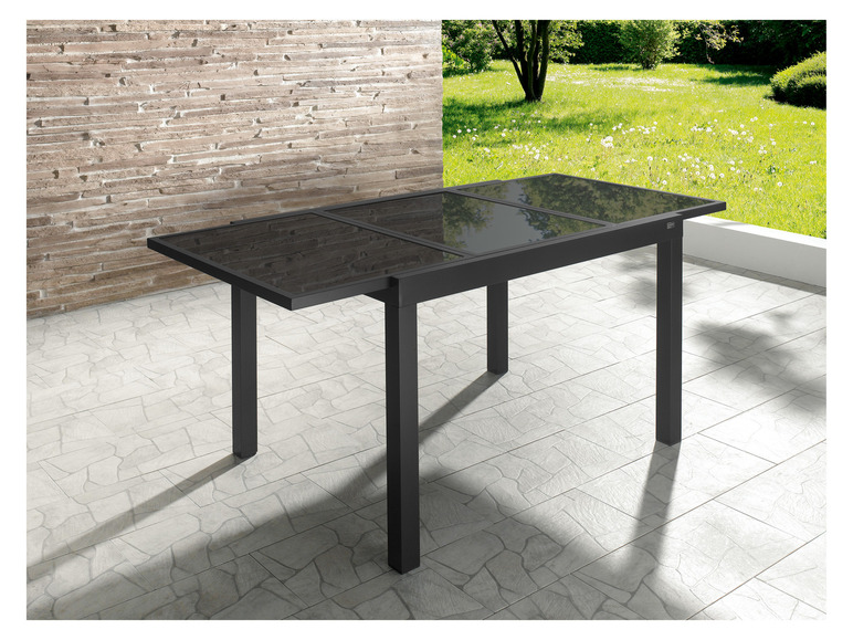 Aller en mode plein écran : LIVARNO home Table de jardin extensible en aluminium Houston, noir - Image 7