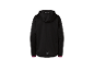 Veste noire à capuche pour fille.