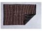 Tapis de bain design moderne aux tons rose et noir.