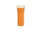 Conteneur orange pour kit de réparation avec poignée.