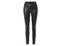 Leggings noires en simili cuir.