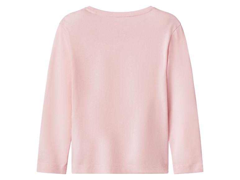T-shirt rose à manches longues pour enfant, vue arrière