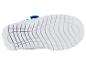 Semelle de chaussure enfant, bleue et blanche.