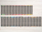 Un ensemble de 40 crayons pastel aquarellables de la marque Crelando.