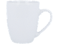 Une tasse à café blanche simple avec anse.