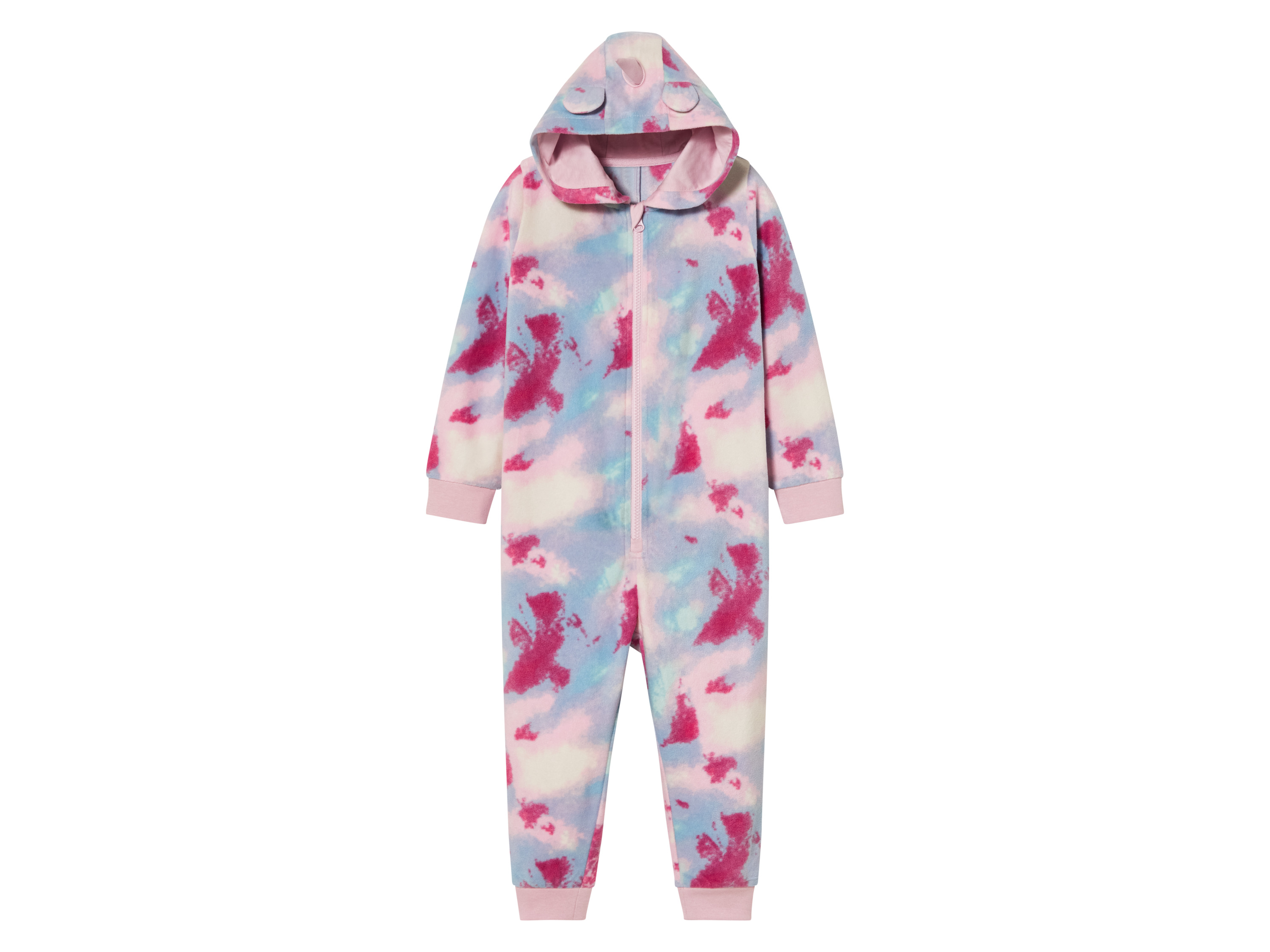 lupilu® Combinaison petite fille (2-4 ans, rose/violet/blanc)