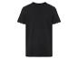 Un t-shirt noir à manches courtes.