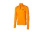 Maillot de sport orange à manches longues avec fermeture éclair courte