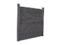 Panneau de clôture gris foncé en composite bois-plastique