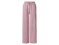 Pantalon large rose poudré à cordon de serrage.