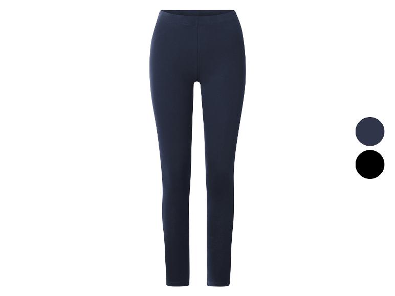 Legging bleu marine avec deux échantillons de couleur : bleu marine et noir.