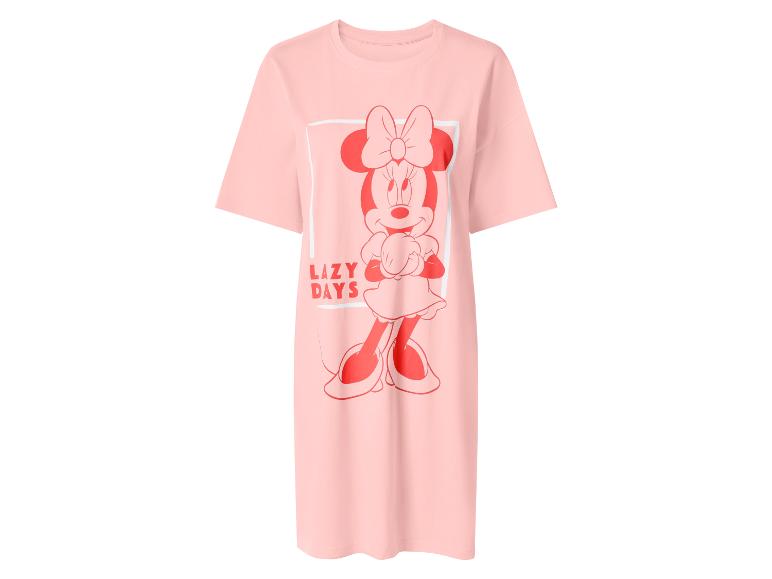 Chemise de nuit rose avec imprimé Minnie Mouse et le texte « LAZY DAYS ».