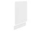 Une plinthe blanche et une plinthe blanche haute.
