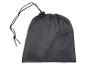 Sac de rangement noir à cordon.