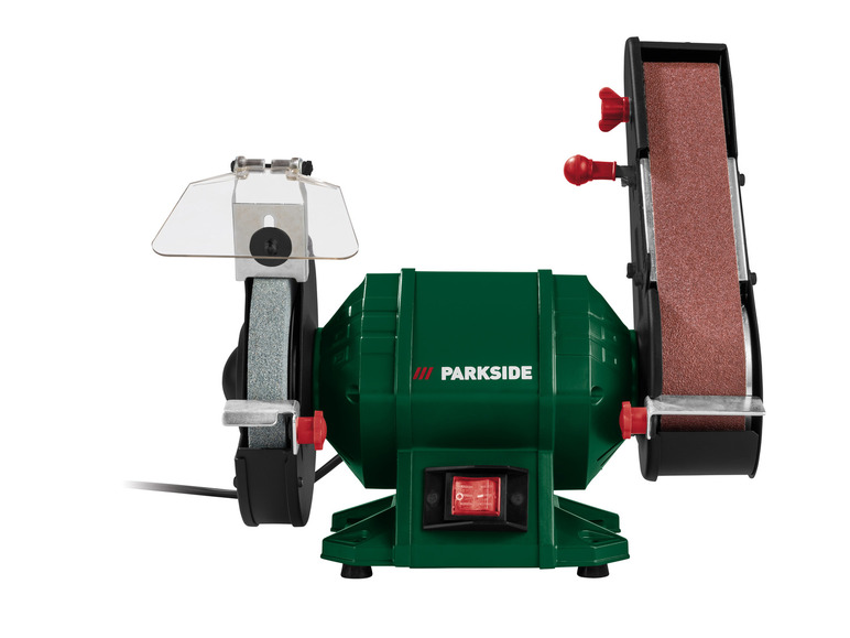 Ponceuse à Bande Stationnaire Parkside PSBS 240 B2 - 240 W, Idéale Pour Le Bricolage Et Les Petits Travaux