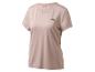 T-shirt de sport marron clair à manches courtes et col rond