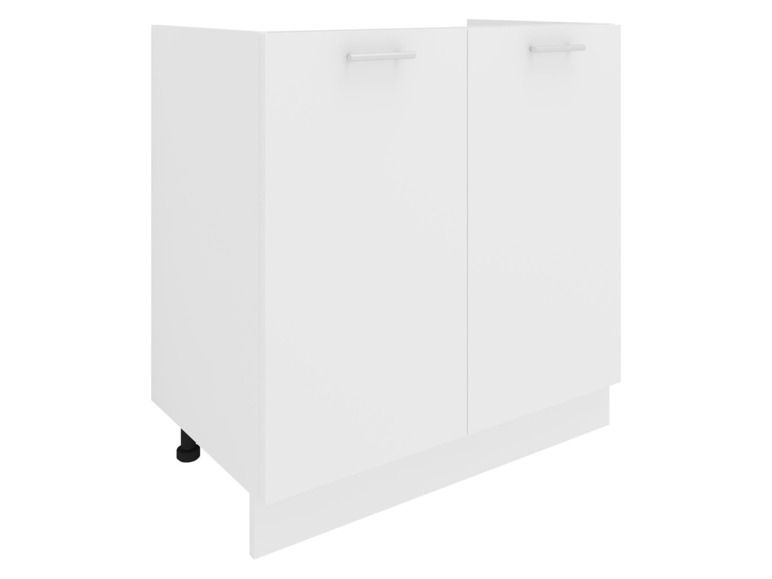 Armoire de cuisine blanche à deux portes