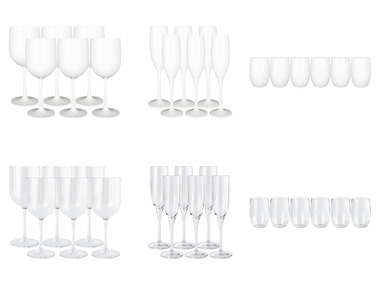 ERNESTO® Lot de 6 verres à vin, à champagne ou à eau