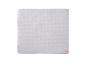 Couverture matelassée blanche avec motif diamant et étiquette roba
