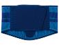 Ceinture de soutien dorsal bleue avec sangles réglables et panneaux texturés