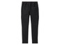 Jean cargo noir avec taille élastique.