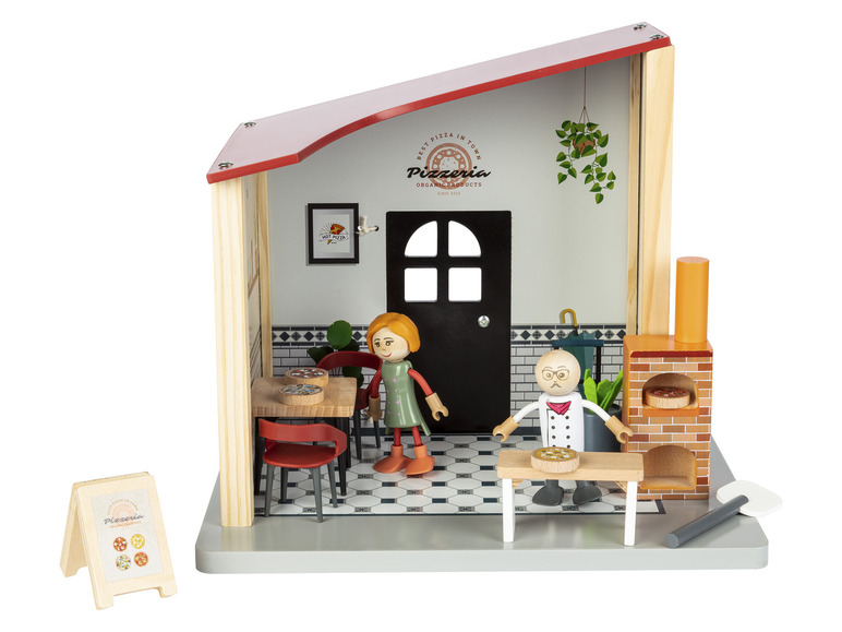 Aller en mode plein écran : Playtive Set de jeu maison de poupées en bois - Image 7
