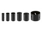 Un ensemble de six scies cloches bimétalliques, de 19 mm à 68 mm.