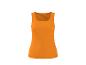 Débardeur basique côtelé orange pour femme.