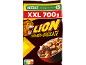 700g de céréales caramel et chocolat avec une image de lion.