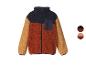 Veste polaire color block avec poche poitrine et fermeture éclair.
