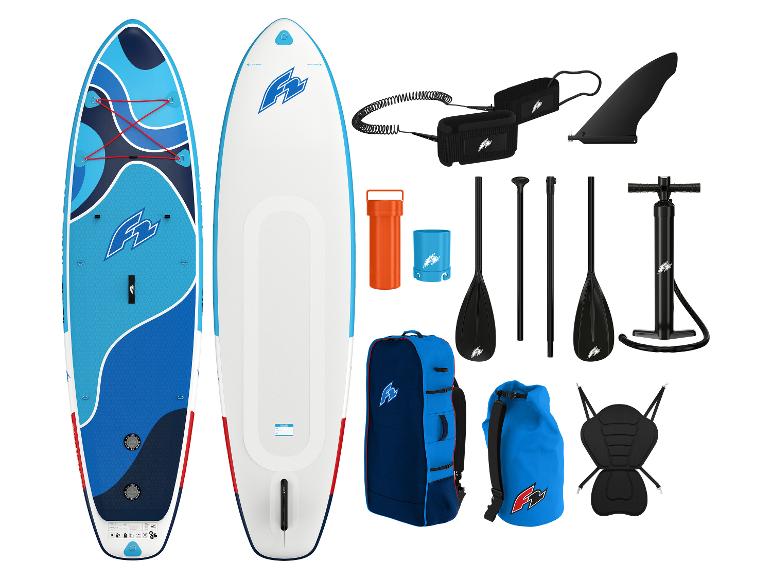 Planches de paddle gonflables F2, pagaies, pompe et accessoires.