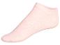 Chaussettes roses pâles, style invisible.