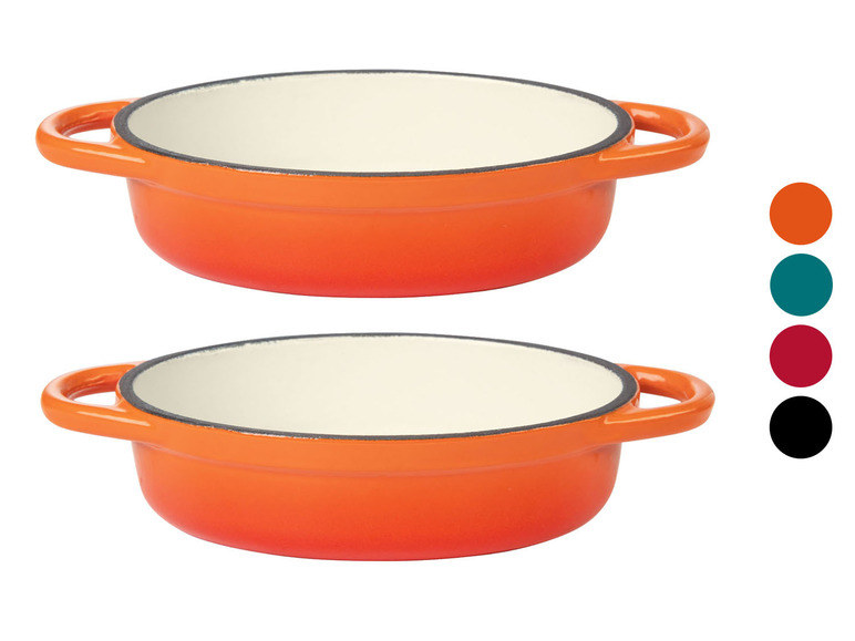Aller en mode plein écran : Lot de 2 mini-plats à four en fonte, 14,5 x 10 cm - Image 1