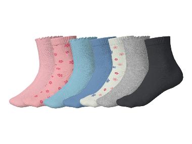 ESMARA KIDS Lot de 7 paires de chaussettes enfant (rose/bleu, 39/42)
