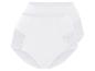Deux culottes blanches pour femmes avec de la dentelle.