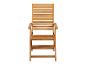 Chaise de jardin en bois avec accoudoirs