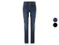 Jeans skinny bleu foncé pour femme.
