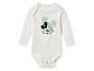 Body bébé blanc à manches longues avec imprimé Mickey Mouse.