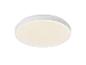 Plafonnier rond blanc avec lumière chaude