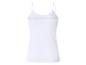 Débardeur blanc pour femme à fines bretelles, vue de dos