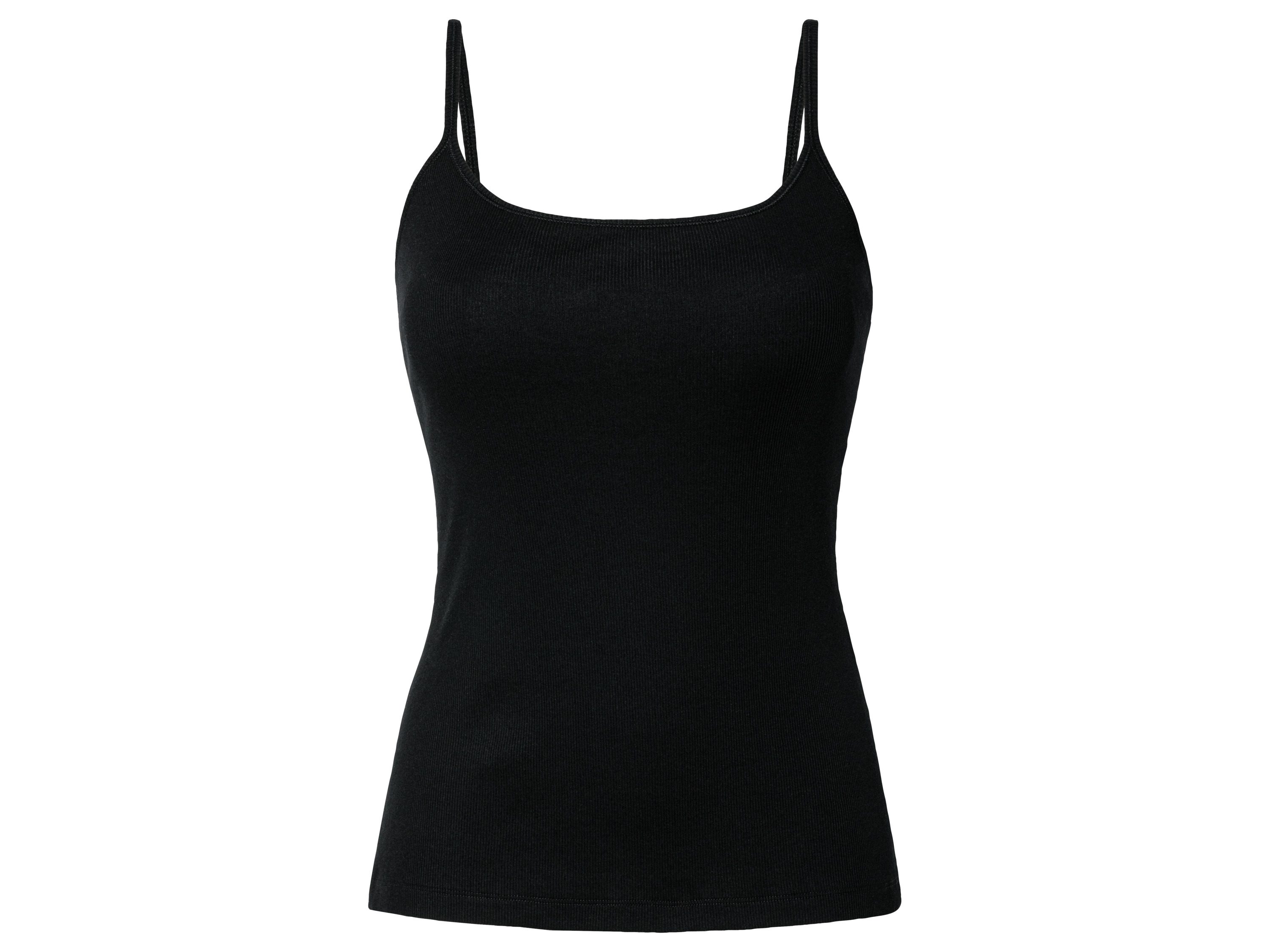 esmara® esmara® Débardeur à bretelles fines femme (L (42/44), noir)