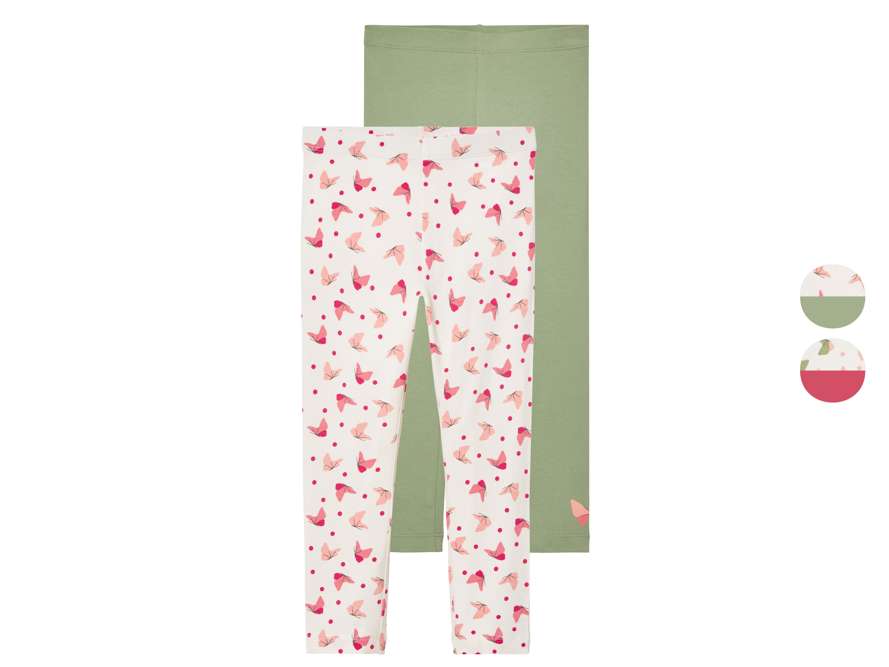 lupilu® Leggings Kinder, 2 pièces, riche en coton