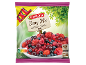Mélange de baies surgelées avec des cerises acides, incluant fraises, framboises, myrtilles et cassis, 1 kg.