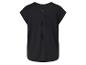T-shirt noir à manches courtes et dos ouvert