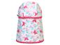 Chapeau et cagoule enfant, motif floral et papillons.
