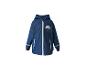 Imperméable bleu pour enfants avec capuche et motif nuage avec le texte « HAPPY DAY ».